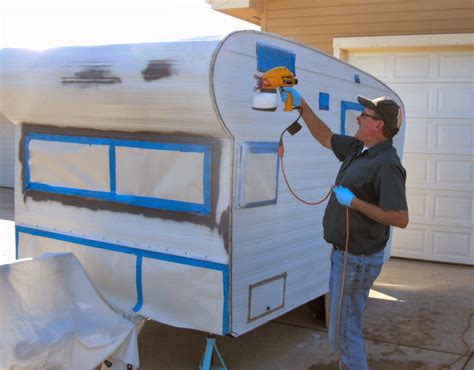 how to paint a metal house trailer|painting metal trailers exterior.